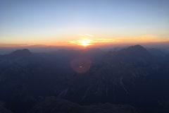 Ore 5:00 di mattina, cima Tofana 3244m